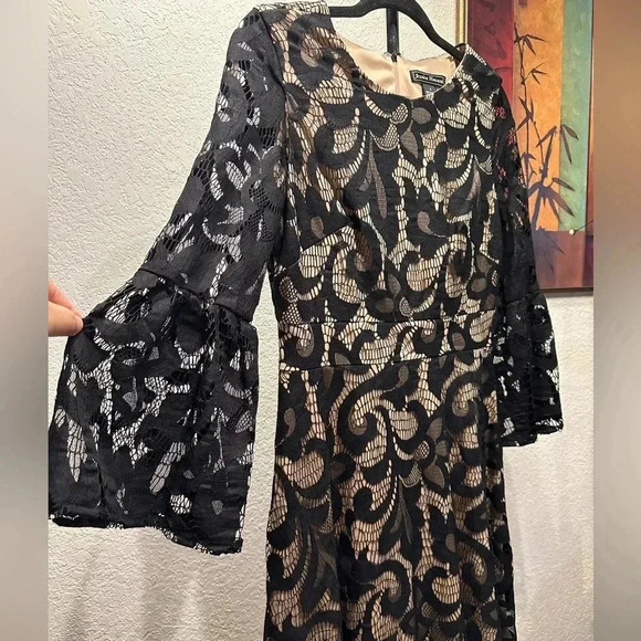 Jessica Howard black lace dress size 6 - Picture 4 of 9